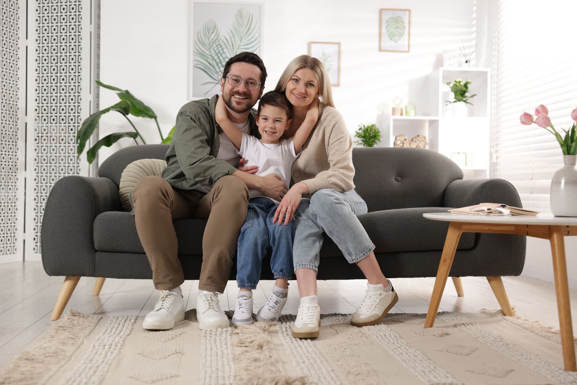 family enjoying hvac comfort