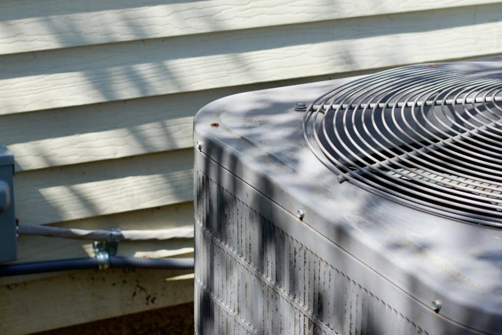 Image of a heat pump outside