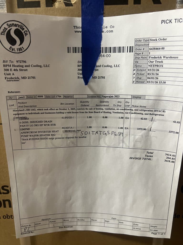 Heat Pump Water Heater Installation in Frederick, MD
